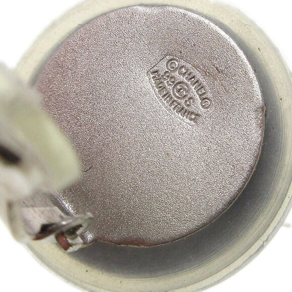 Chanel Button Earrings Clip-On Gray - Picture 4 of 5